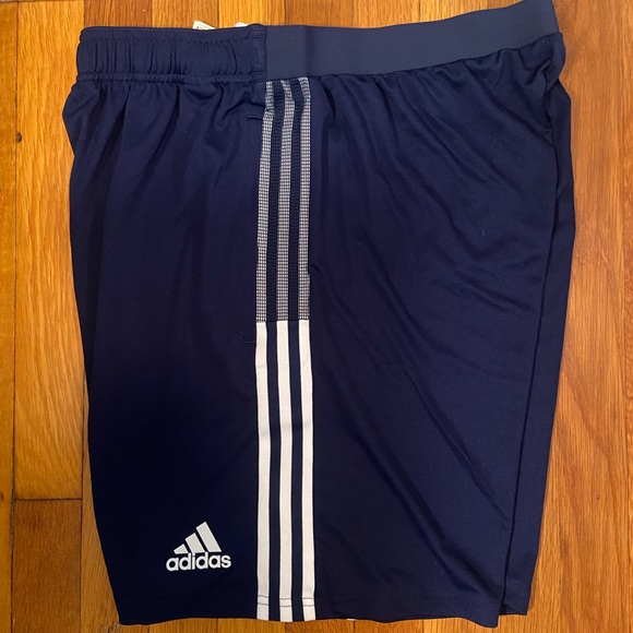 NWT Blue Adidas Athletic Shorts. - Picture 1 of 4